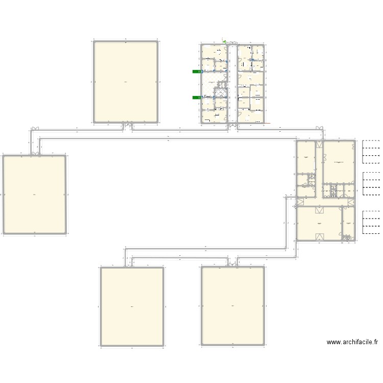 plan général projet immo cafdes-2 180822. Plan de 35 pièces et 2645 m2