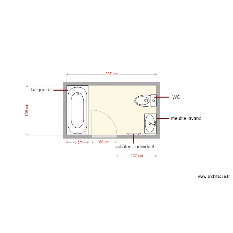 plan existant dossier 6375. Plan de 