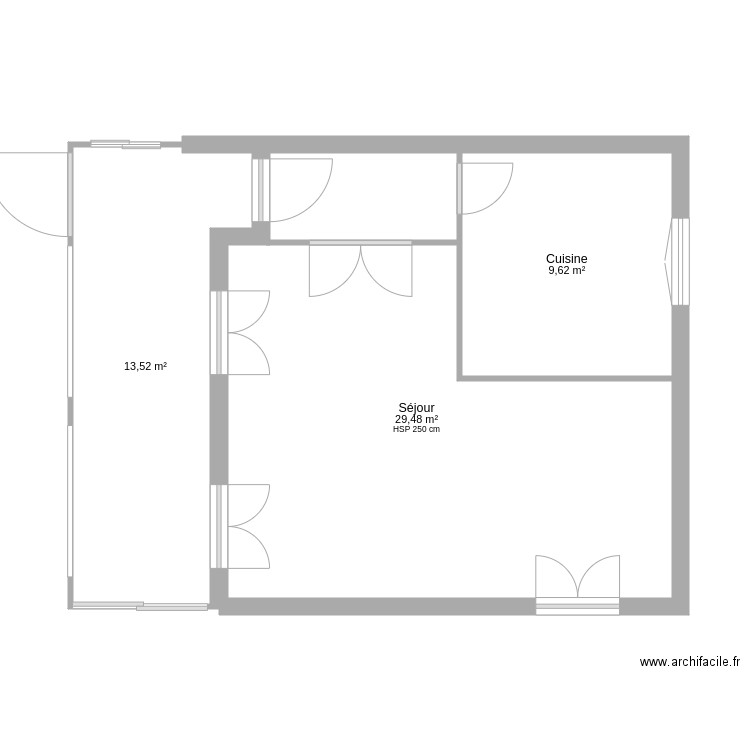 Rez de Chaussée Labastide Gabausse. Plan de 0 pièce et 0 m2