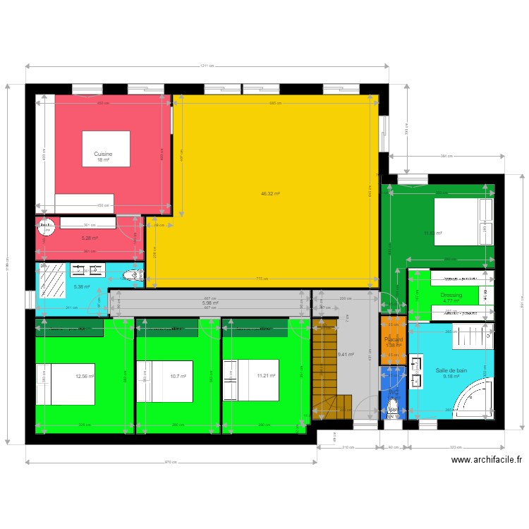Projet maison 5. Plan de 0 pièce et 0 m2