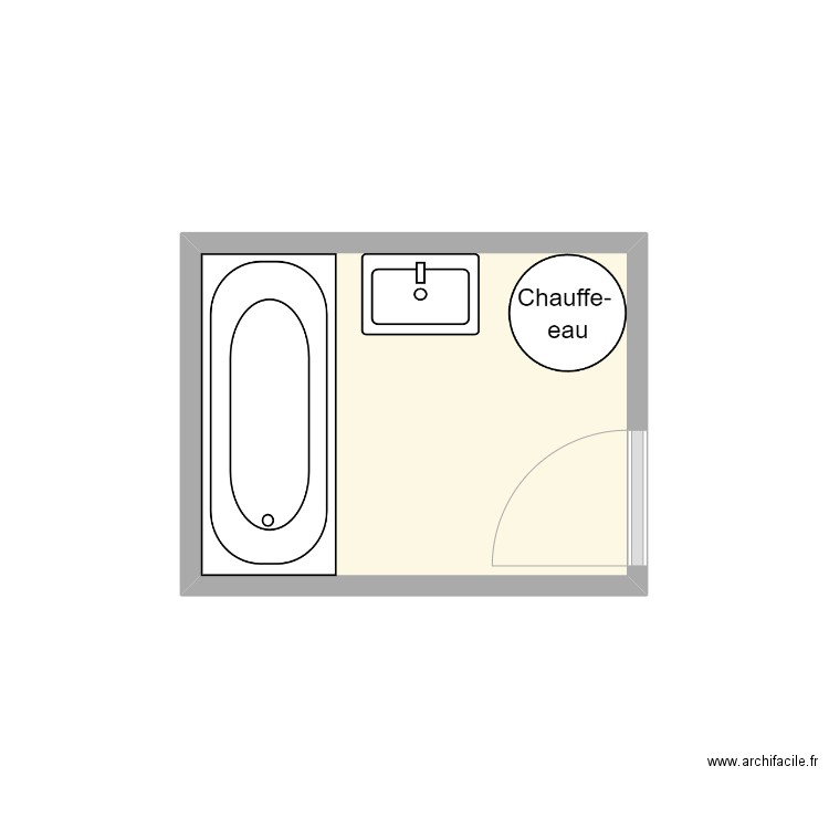 Thouvenot SDB existant. Plan de 0 pièce et 0 m2
