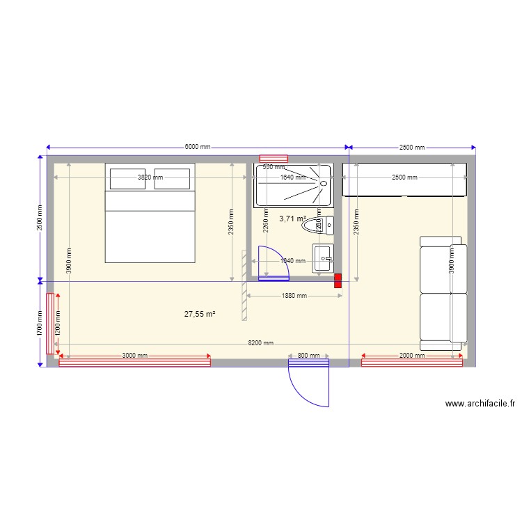 kriim. Plan de 0 pièce et 0 m2