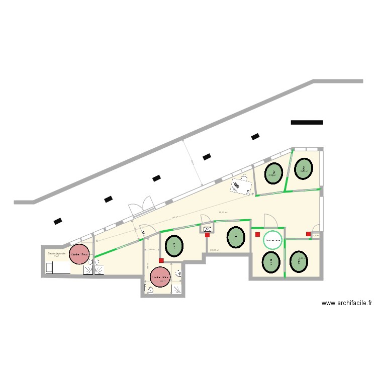 AQUA SIROUNA ONE M1. Plan de 9 pièces et 98 m2