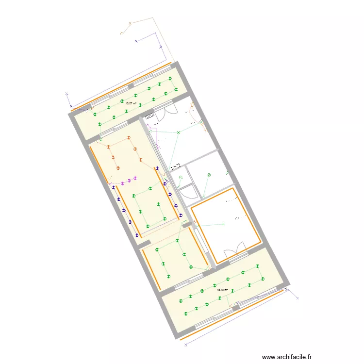 maison la londe les maures electricit&eacute; &eacute;clairage. Plan de 