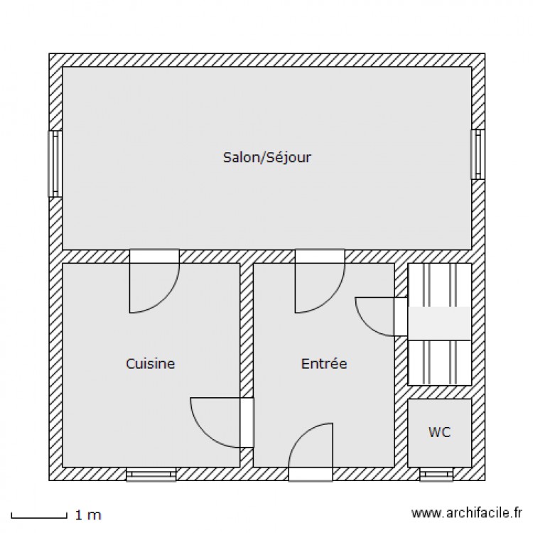 DESSAUGER RDC. Plan de 0 pièce et 0 m2