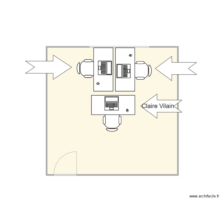 B503-84GRE. Plan de 1 pièce et 26 m2