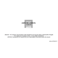 BI 8084 ABRI DE JARDIN