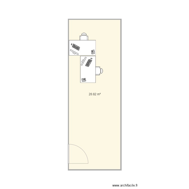 Bureau Manager . Plan de 0 pièce et 0 m2
