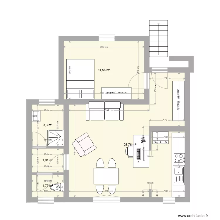 Appart VINCE 2. Plan de 