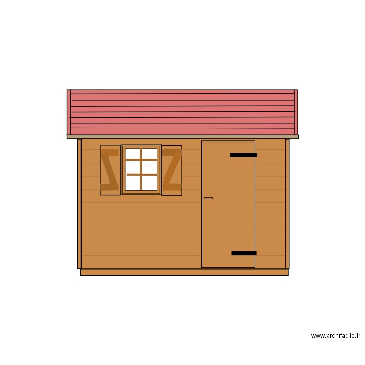 Abri de jardin. Plan de 0 pièce et 0 m2