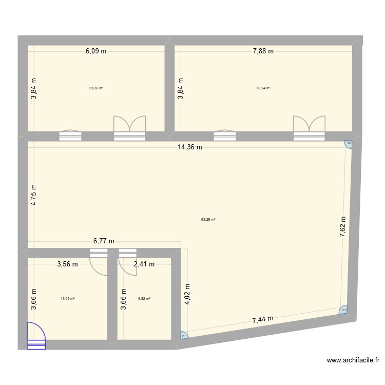 plan 1. Plan de 0 pièce et 0 m2
