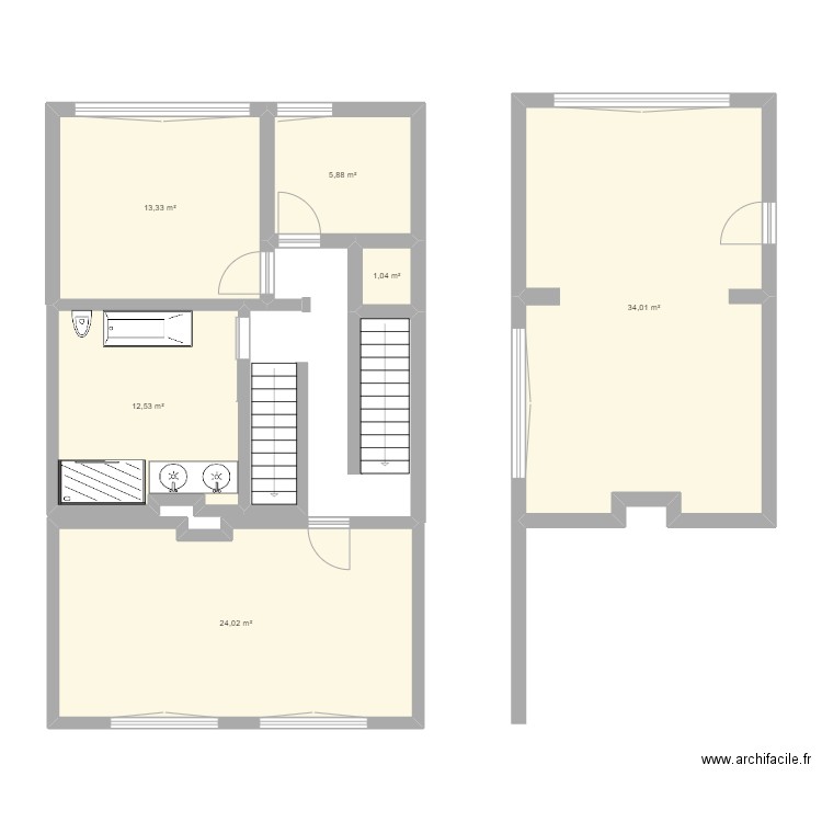 Maison. Plan de 0 pièce et 0 m2