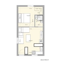 plan maison 32 m2 deux façade studio