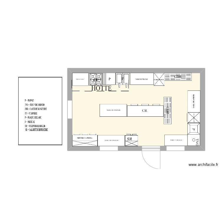 PLAN DE CUISINE/MR.BERRADA. Plan de 0 pièce et 0 m2