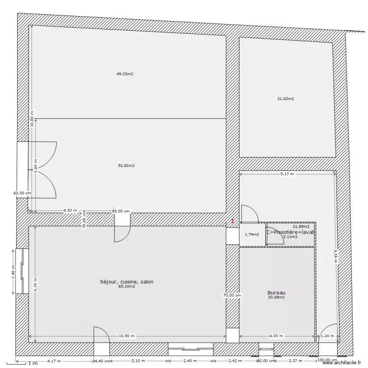 maison bas cot apr&egrave;s. Plan de 