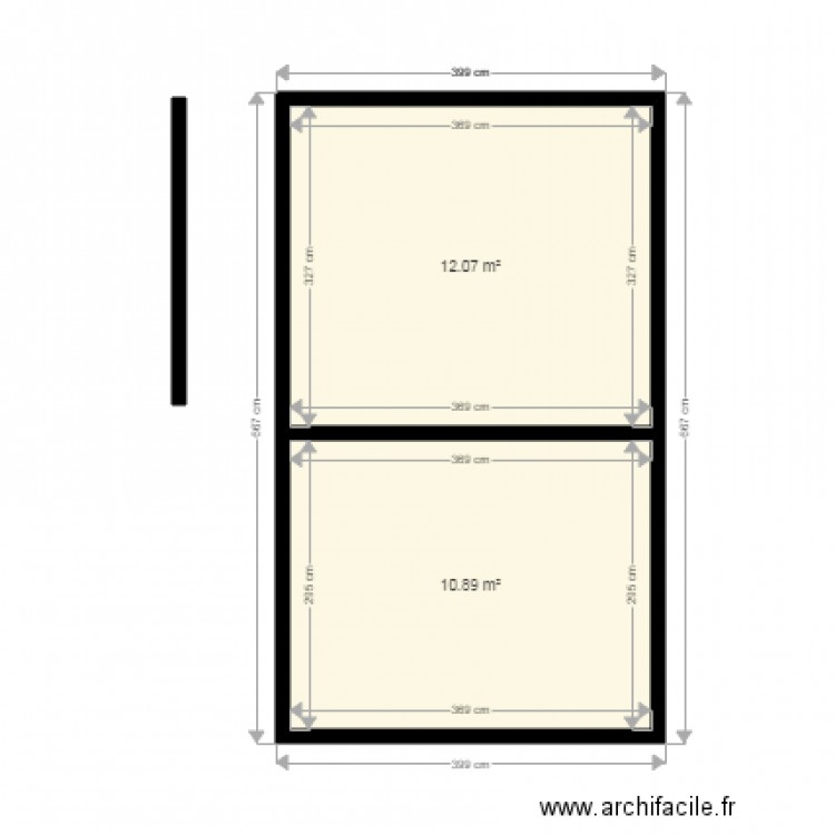 projet d. Plan de 0 pièce et 0 m2