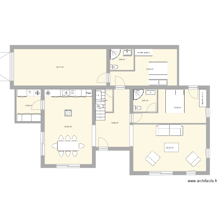 CHAVELLES PROJET 1. Plan de 0 pièce et 0 m2