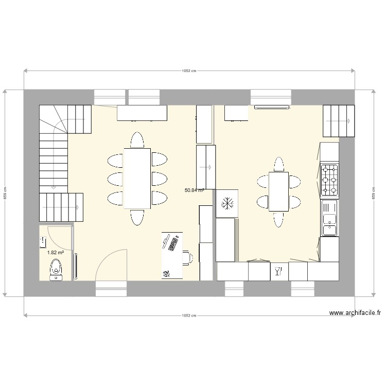 Guimaec Gauche sans Cellier. Plan de 0 pièce et 0 m2