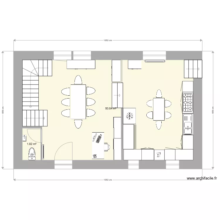 Guimaec Gauche sans Cellier. Plan de 
