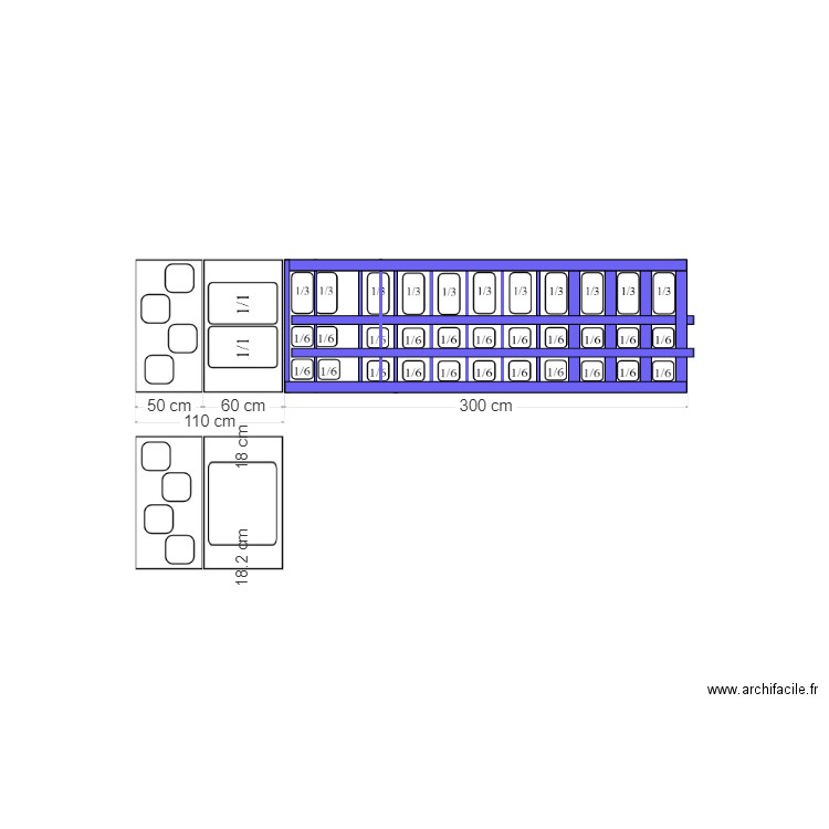 salade bar. Plan de 0 pièce et 0 m2