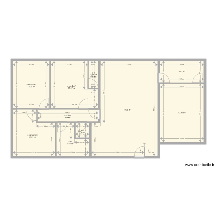 maison 116m2. Plan de 0 pièce et 0 m2