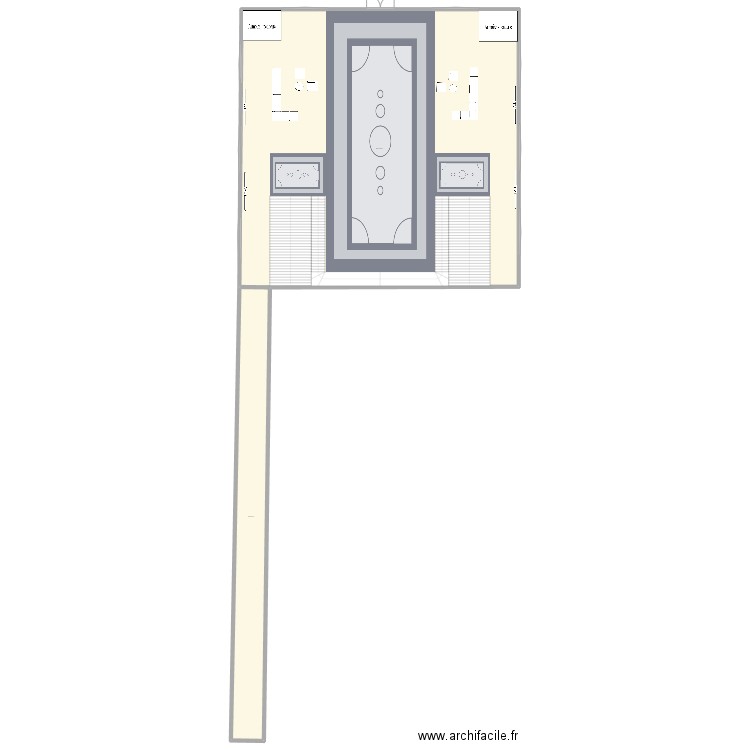 Dream house. Plan de 2 pièces et 1061 m2