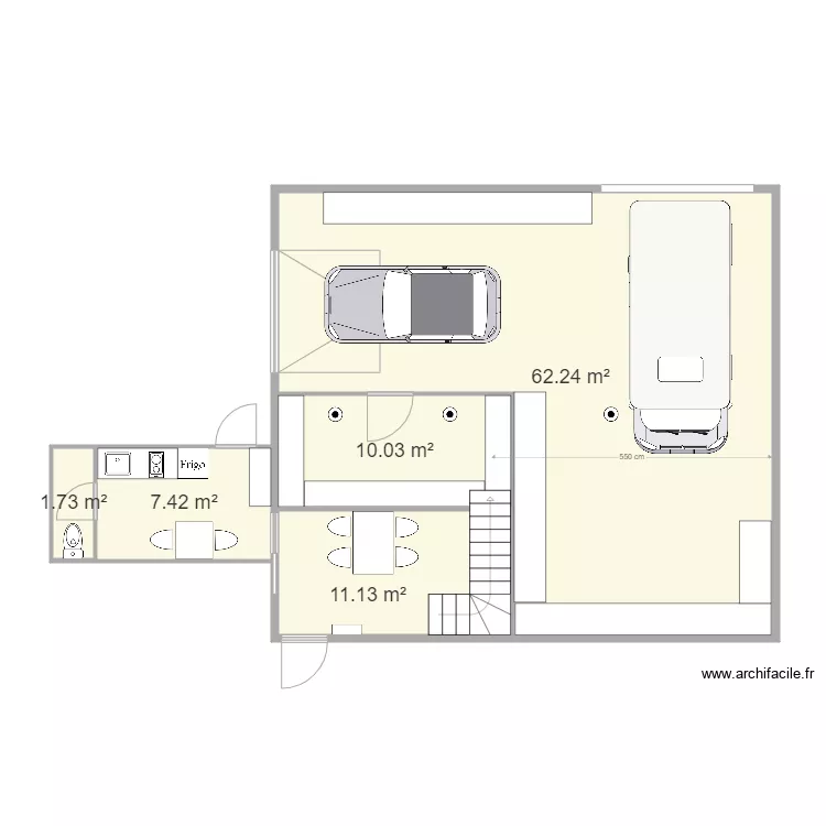 plan hangar v2. Plan de 