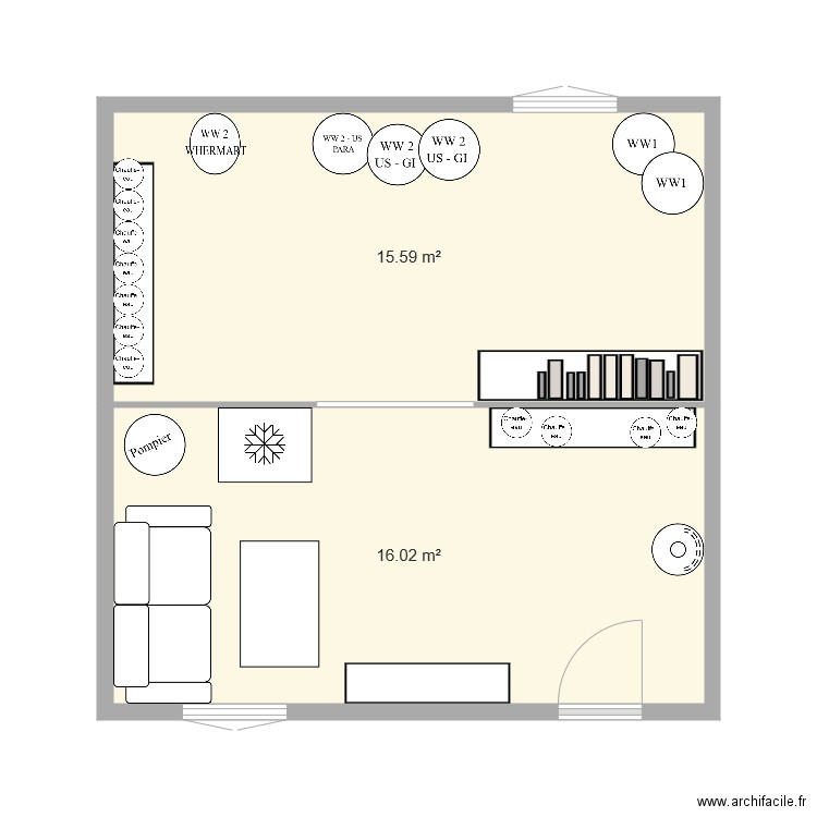 garage. Plan de 0 pièce et 0 m2