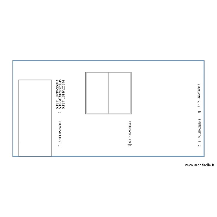 wall 26 flat room plugs X 3. Plan de 1 pièce et 113 m2