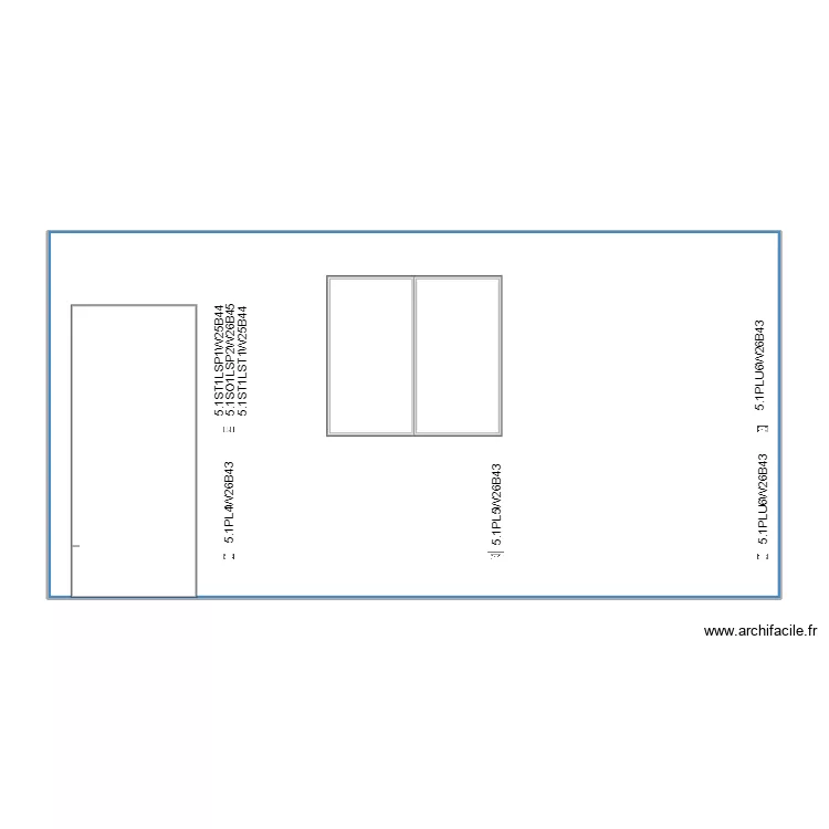wall 26 flat room plugs X 3. Plan de 