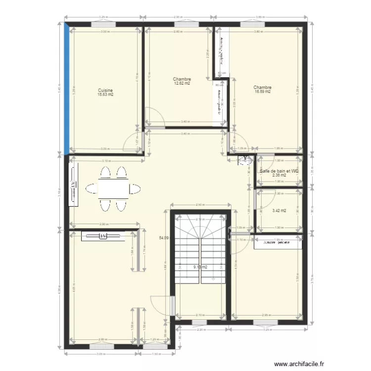 1er etage 3 eme essai. Plan de 