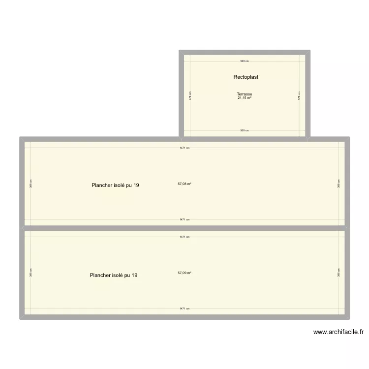 Habitation Fabre . Plan de 