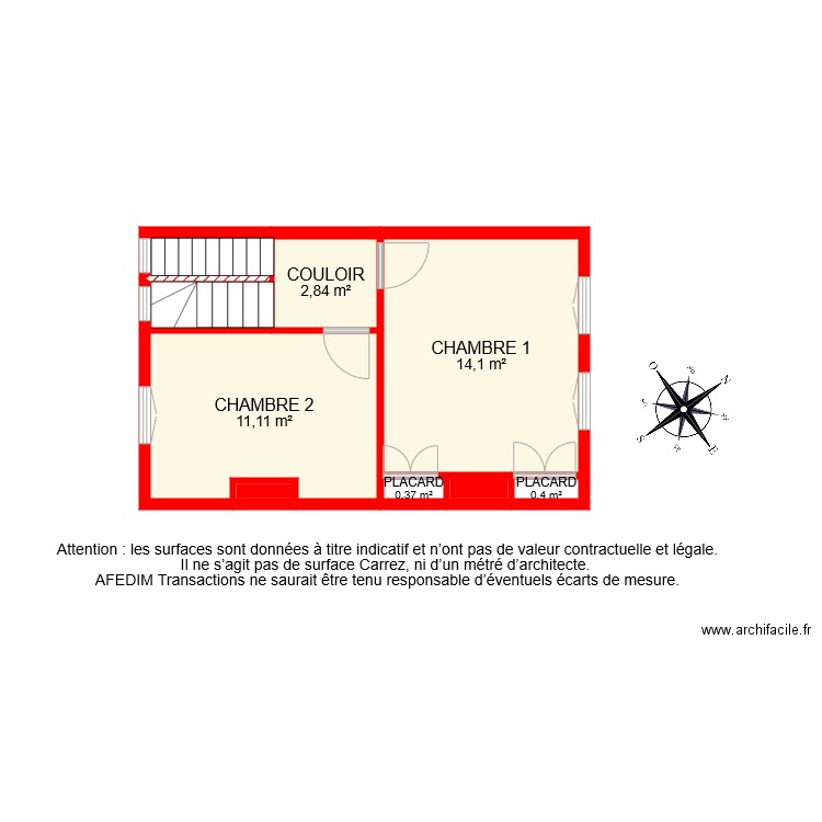 BI 7028 ETAGE 1. Plan de 0 pièce et 0 m2