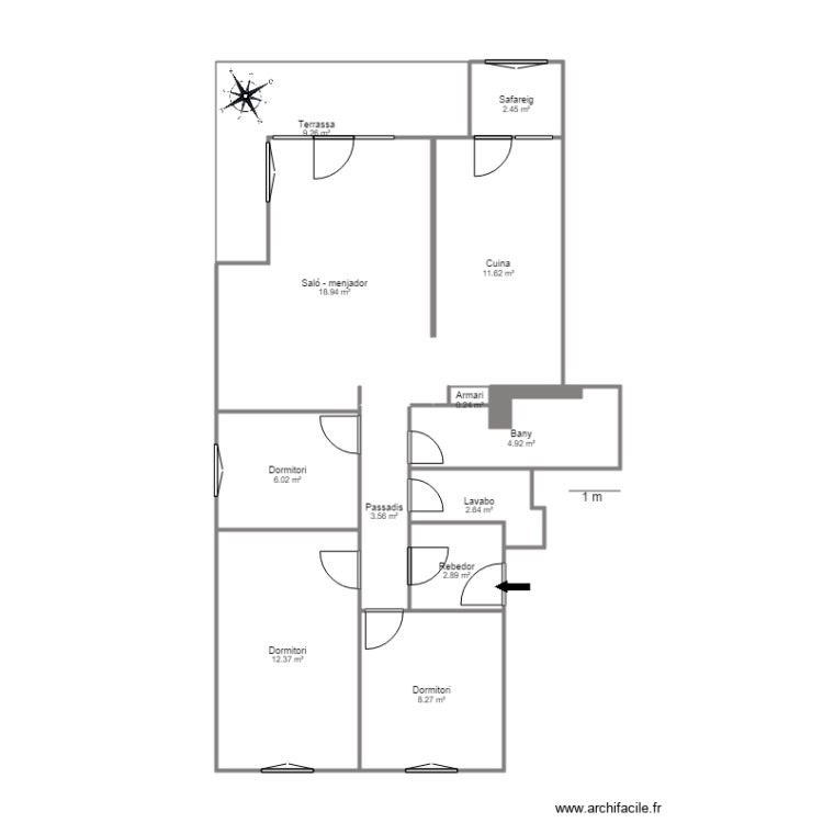 MAS DE RIBAFETA ED LA SOLANA BLOC A 1 1 ARINSAL. Plan de 0 pièce et 0 m2