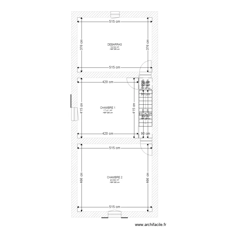 CHOLLEY ETAGE. Plan de 
