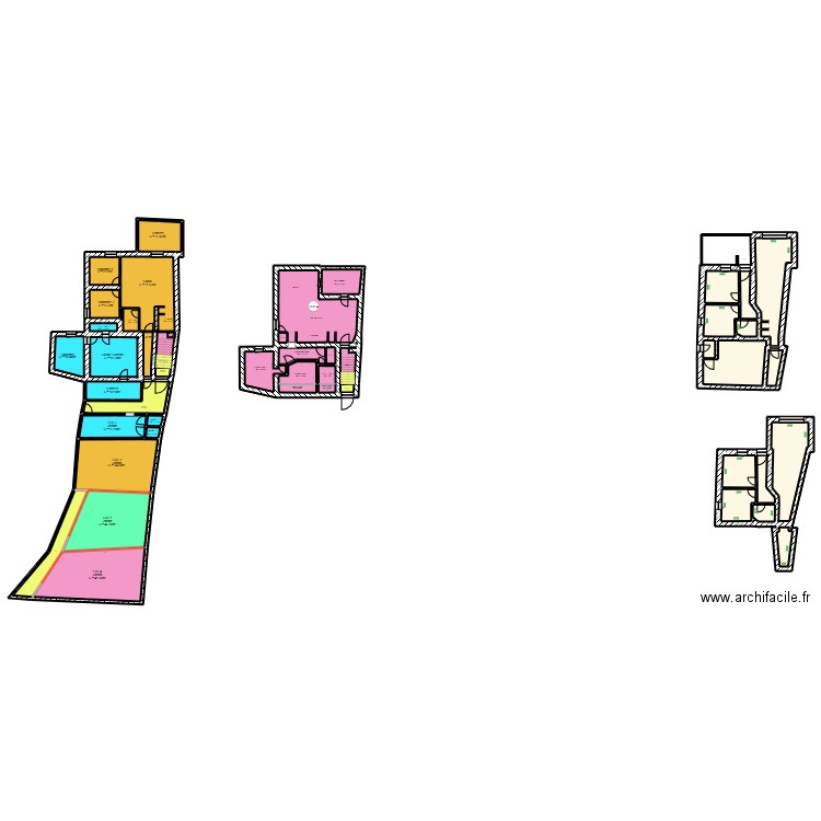 MARGAILLAN R+1. Plan de 0 pièce et 0 m2