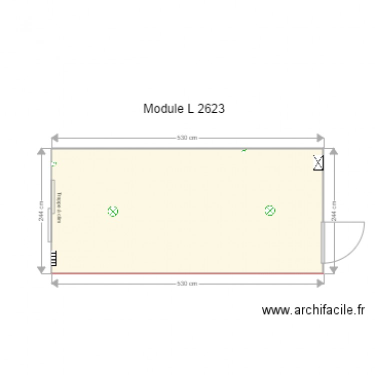 Module L 2623. Plan de 0 pièce et 0 m2