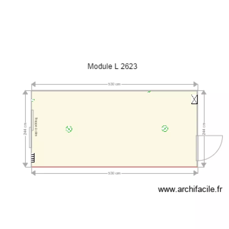Module L 2623. Plan de 