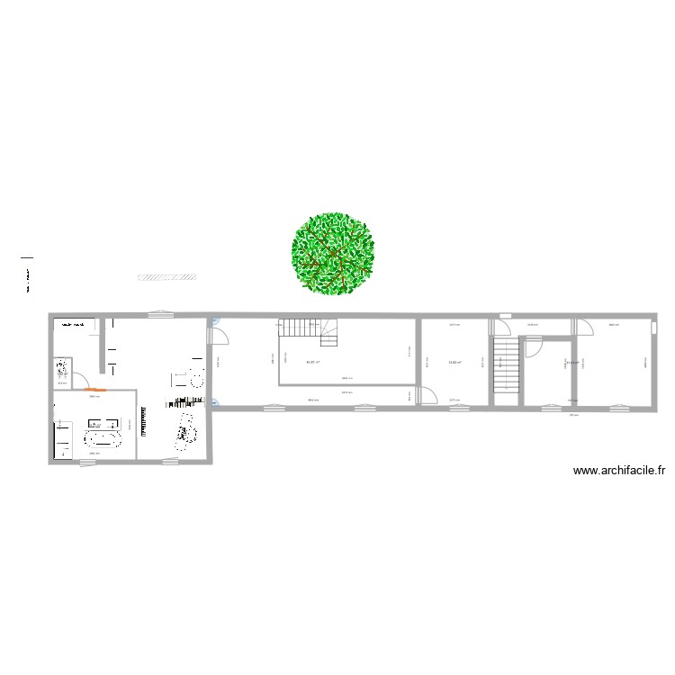 chambre 1bis. Plan de 0 pièce et 0 m2