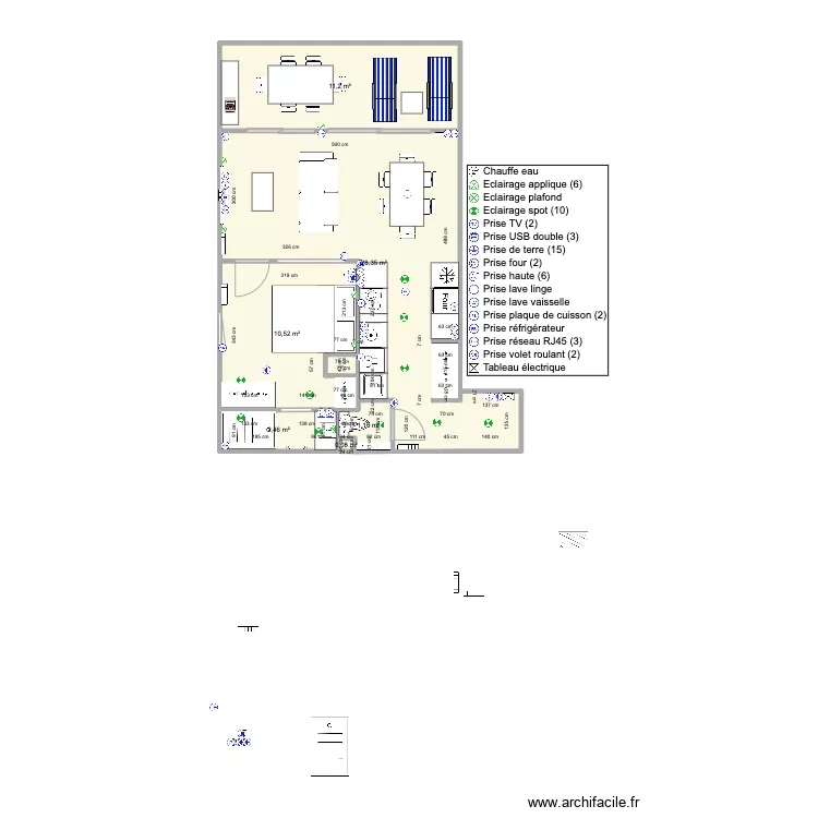 Santa Clara 2 face mer 43m2 V2.2. Plan de 