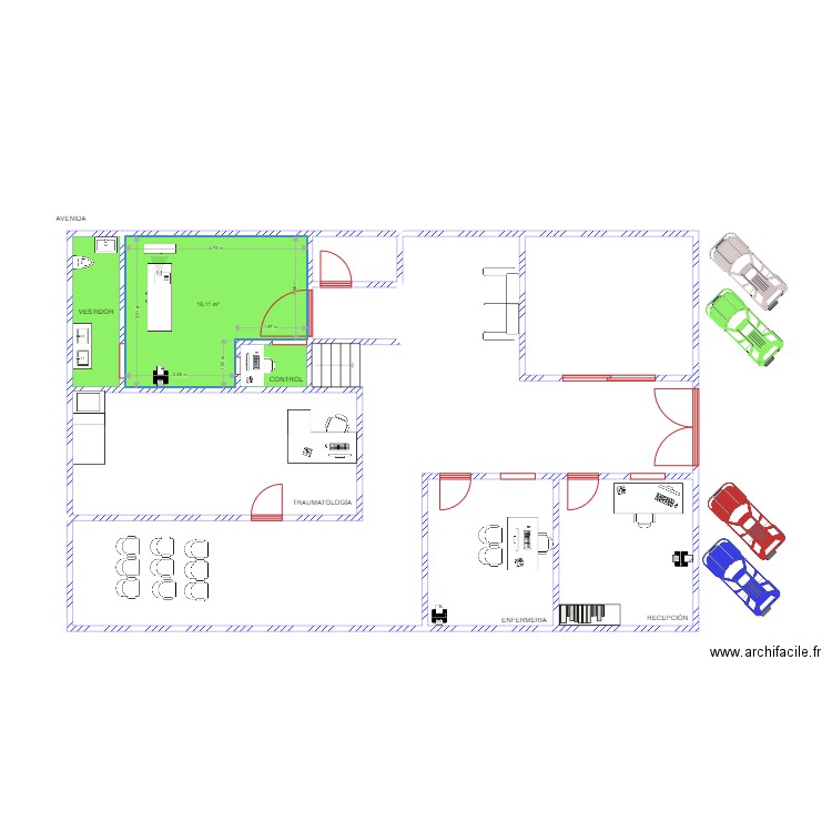 FUNDEMER. Plan de 11 pièces et 165 m2