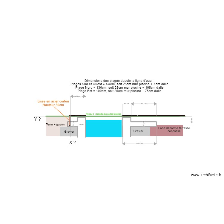 Vue_coupe_piscine_x_y. Plan de 0 pièce et 0 m2