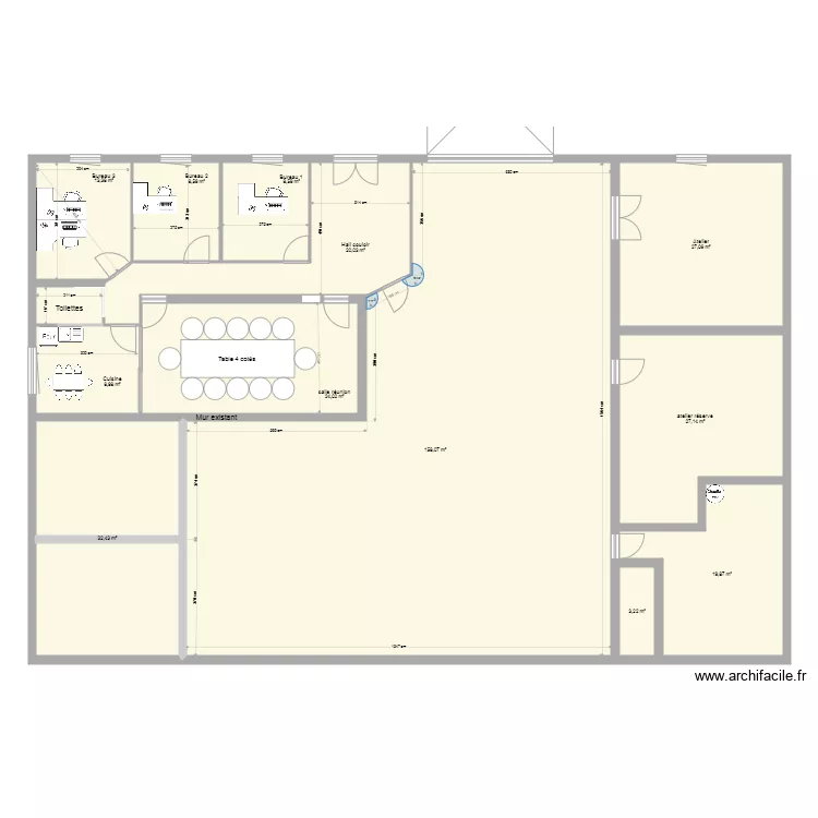 Bureau Haute borne 7. Plan de 