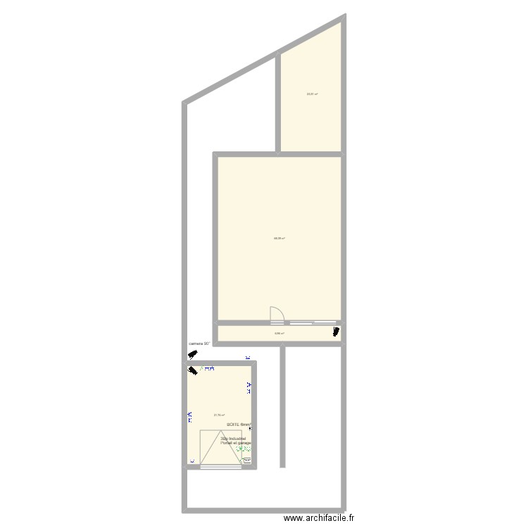 Maison Martin. Plan de 4 pièces et 120 m2