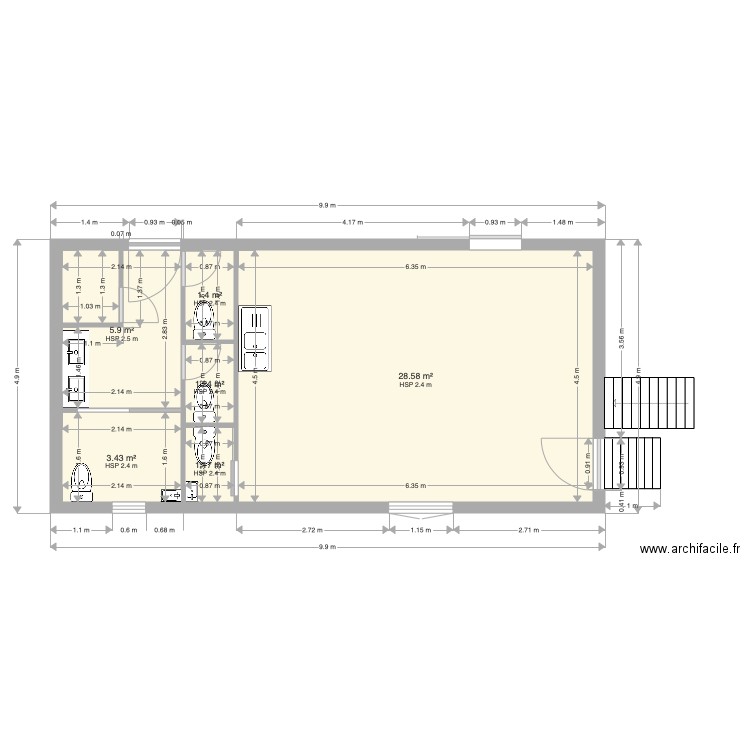 Office. Plan de 0 pièce et 0 m2