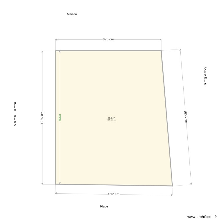 plan jardin avant. Plan de 0 pièce et 0 m2