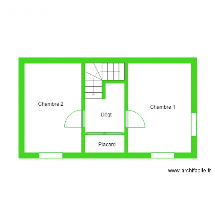 1ETG 2. Plan de 0 pièce et 0 m2