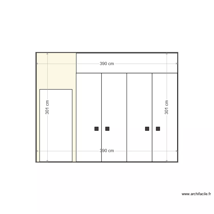 G&eacute;n&eacute;ral armoires entr&eacute;e. Plan de 