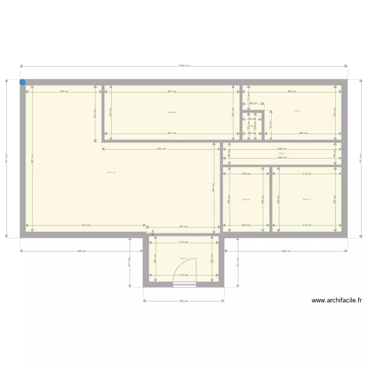 maison simple100M2. Plan de 