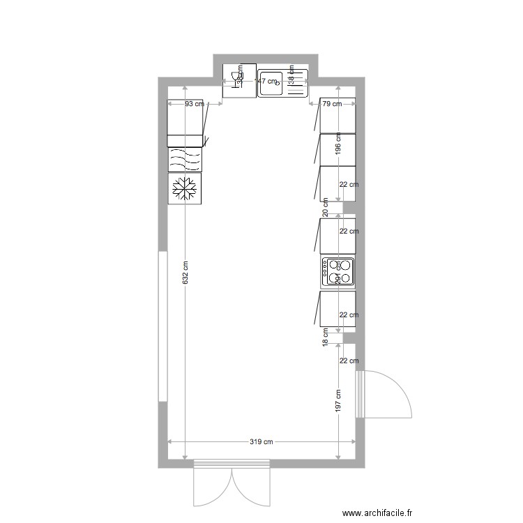 Palet cuisine final. Plan de 0 pièce et 0 m2